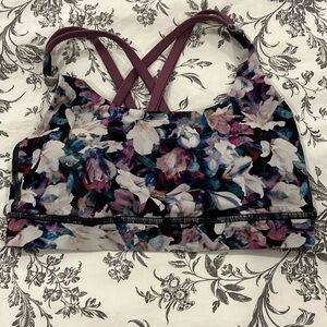 Lululemon Energy Bra Floral Size 4